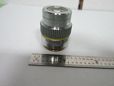 MICROSCOPE PART OBJECTIVE LEITZ NPL 10X GERMANY INFINITY OPTICS AS IS BIN#M3-93