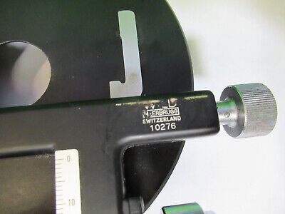 WILD HEERBRUGG SWISS M11 XY STAGE TABLE MICROSCOPE PART AS PICTURED &Q9-A-01