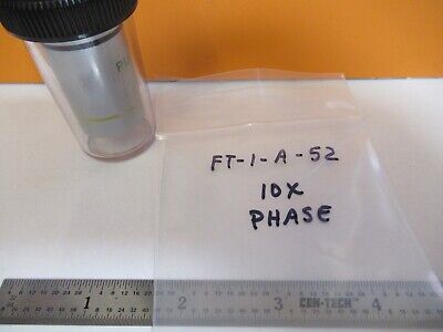 AMSCOPE PH 10X /160 OPTICS OBJECTIVE MICROSCOPE PART AS PICTURED &FT-1-A-52