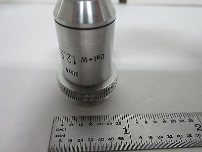 MICROSCOPE PART LEITZ WETZLAR GERMANY OBJECTIVE 12.5X OPTICS BIN#L3-14