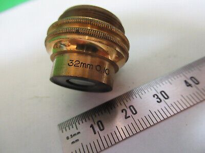 ANTIQUE BAUSCH LOMB BRASS OBJECTIVE LENS MICROSCOPE PART AS PICTURED Q9-A-48