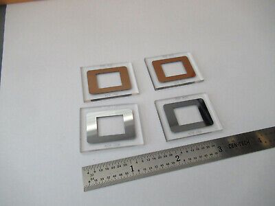 OPTICAL LOT 4 EA BK7 GLASS WINDOW OPTICS AS PICTURED &F2-A-242