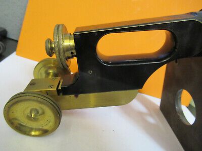 ANTIQUE BAUSCH LOMB FRAME LIMB STAGE MICROSCOPE PART AS PICTURED &1E-FT-82