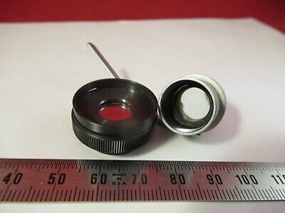 LOT MOUNTED FILTERS UNKNOW MAKER MICROSCOPE PART OPTICS AS PICTURED #10-B-10