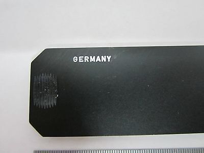 MICROSCOPE LEITZ GERMANY SLIDE FILTER BG12 DARK BLUE  OPTICS #K9-04