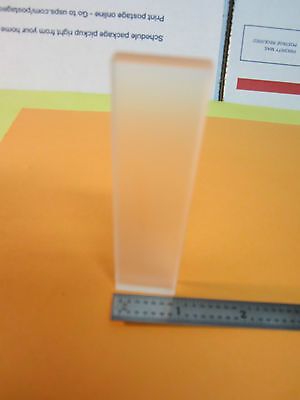 OPTICAL RECTANGULAR WINDOW POLISHED ONE SIDE DULL ALL AROUND LASER OPTICS BIN#24