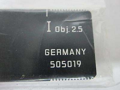 MICROSCOPE SLIDE LEITZ GERMANY 505019 AS IS OPTICS BIN#N5-50