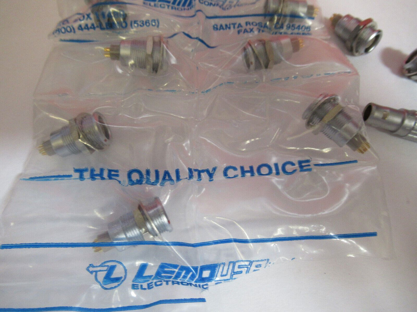 LOT AS PICTURED LEMO CONNECTOR EGG.0B.304.CLL Y6-B-42