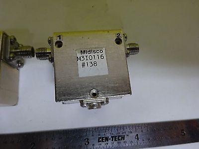 RF MICROWAVE FREQUENCY MODULES MIDISCO CIRCULATOR SMA CONNECTOR AS IS BIN#X7-18