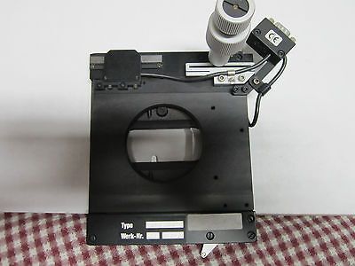 LEITZ WETZLAR LEICA PART MICROSCOPE SLIDE HOLDER ELECTRONIC Germany