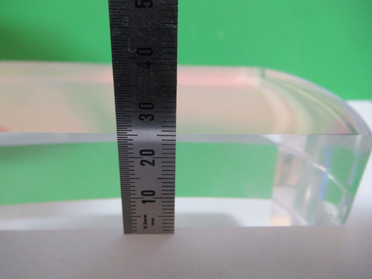 OPTICAL FLAT GLASS THICK FUSED SILICA COATED LASER OPTICS AS PICTURED #H9-A-34