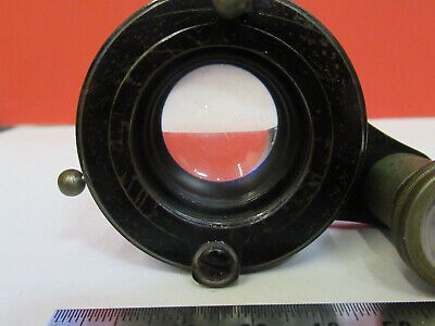 ANTIQUE BAUSCH LOMB OPTICS CONDENSER + IRIS MICROSCOPE PART AS PICTURED F6-B-109