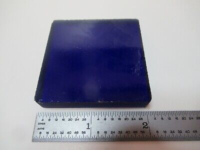 OPTICAL GLASS BLUE FILTER ROUGH RAW BLOCK 590 LASER OPTICS AS PICTURED &16-A-24