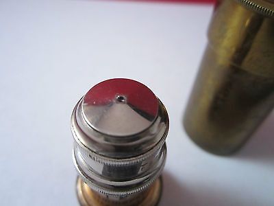 ANTIQUE PART LEICA LEITZ OPTICAL MICROSCOPE PART OBJECTIVE 1/12 OPTICS sku#1Cii