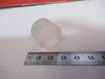 OPTICAL CYLINDER FROSTED BK7 GLASS PREFORM OPTICS  AS PICTURED G4-A-25