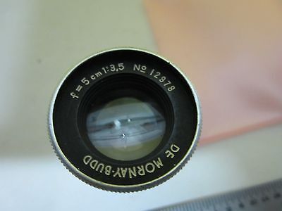 OPTICAL ANTIQUE LENS DE MORNAY BUDD VINTAGE OPTICS AS IS BIN#U4-B-03