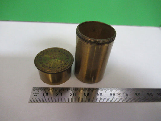 MICROSCOPE PART BAUSCH LOMB ANTIQUE OBJECTIVE CANISTER AS PICTURED &H3-A-12