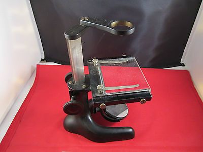 VINTAGE VERY OLD MICROSCOPE BAUSCH LOMB WITHOUT EYEPIECE OCULAR LOOKS GOOD