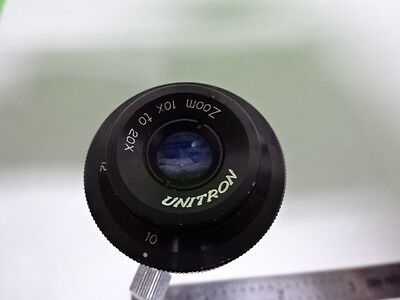 MICROSCOPE PART UNITRON EYEPIECE ZOOM 10X 20X OPTICS #F5-B-08