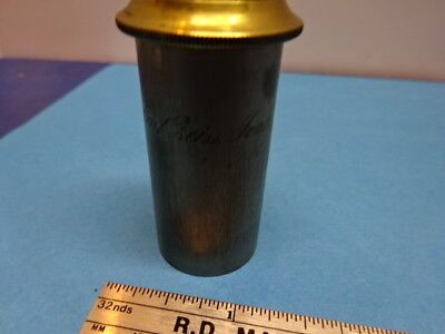 ANTIQUE VERY RARE BRASS CARL ZEISS EYEPIECE OCULAR MICROSCOPE PART AS IS #90-15