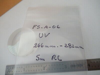 OPTICAL FUSED SILICA 2" DIAMETER UV 266nm LASER OPTICS AS PICTURED &F5-A-06