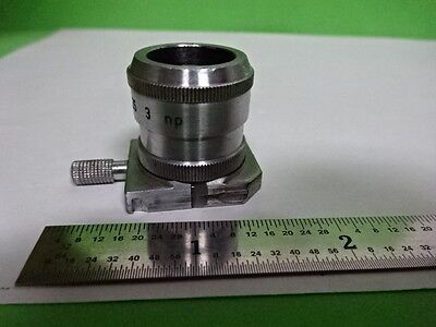 REICHERT AUSTRIA MICROSCOPE OPTICAL PART OBJECTIVE EPI 3 OPTICS AS IS B#AE-06