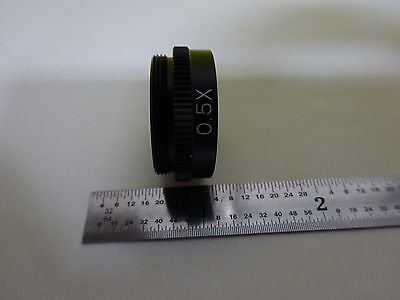 OPTICAL MICROSCOPE PART OBJECTIVE 0.5X OPTICS AS IS BIN#4V-FL-06