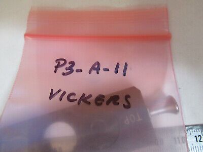 VICKERS UK ENGLAND SLIDE DARK FIELD PHASE MICROSCOPE PART AS PICTURED P3-A-11