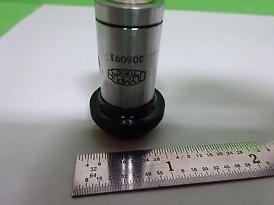 MICROSCOPE PART OBJECTIVE OLYMPUS JAPAN HI 100X OPTICS AS IS BIN#H7-A-11