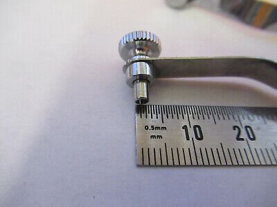 PAIR of CLIPS STAGE MICROSCOPE PART AS PICTURED &H1-B-30