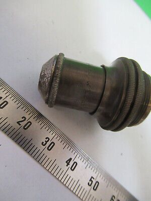 ANTIQUE BRASS BAUSCH LOMB OBJECTIVE MICROSCOPE PART OPTICS AS PICTURED &z9-a-110