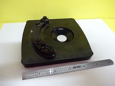 MICROSCOPE PART VINTAGE AO STAGE TABLE AMERICAN OPTICS AS IS BIN#X4-05