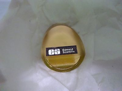 OPTICAL GOLD PLATED ELLIPTICAL MIRROR EDMUNDS SCI LASER OPTICS AS IS BIN#Y2-53