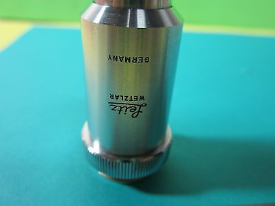 MICROSCOPE PART OBJECTIVE 40X NICE LEITZ WETZLAR GERMANY OPTICS BIN#HM-LUX