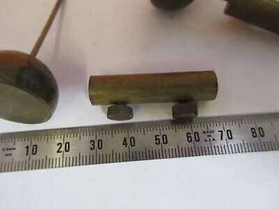 BAUSCH LOMB RARE ANTIQUE BRASS SET FIXTURE MICROSCOPE PART AS PICTURED P3-A-40