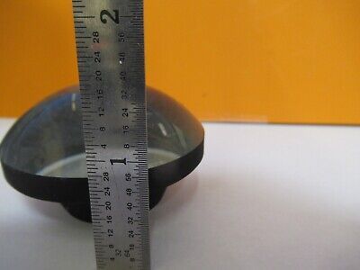 LARGE HIGHLY CONVEX OPTICAL LENS RARE OPTICS MIL SPEC AS PICTURED &8M-A-58