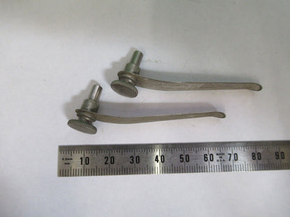 PAIR CLIPS ANTIQUE SPENCER AO MICROSCOPE PART AS PICTURED &G2-A-120