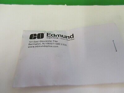 OPTICAL EDMUND OPTICS LENS PCX 12.7x25.4 MgF2 LASER OPTICS AS PICTURED &80-A-29