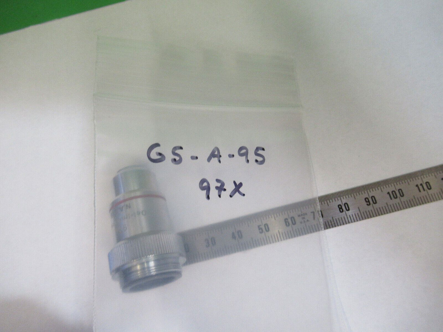 MICROLUX WETZLAR GERMANY 97X OBJECTIVE LENS MICROSCOPE PART AS PICTURED G5-A-95