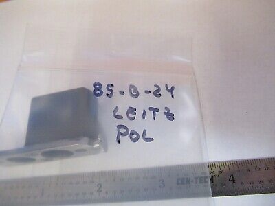 LEITZ GERMANY POL CRYSTAL POLARIZER SLIDE MICROSCOPE PART OPTICS AS PIC &85-B-24