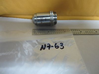 MICROSCOPE PART OBJECTIVE 10X LEITZ GERMANY OPTICS BIN#N7-63