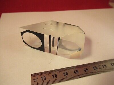 NIKON JAPAN GLASS PRISM [chipped] HEAD MICROSCOPE OPTICS AS PICTURED &14-A-06