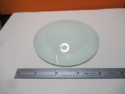 OPTICAL LARGE GLASS LENS 4" DIAMETER PLANO CONVEX OPTICS AS PICTURED &16-B-50