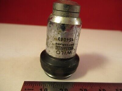 FOR PARTS WILD SWISS HI 100X OBJECTIVE MICROSCOPE PART OPTICS AS PICTURED 9-A-88