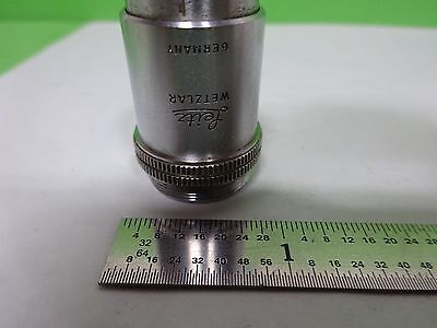 MICROSCOPE LEITZ WETZLAR GERMANY OBJECTIVE 10X OPTICS AS IS BIN#2B-E-16