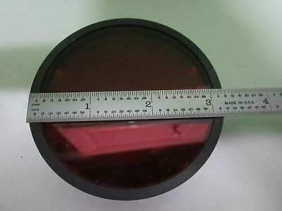 OPTICAL LARGE RED FILTER MIL SPEC LASER OPTICS AS IS BIN#V1-21