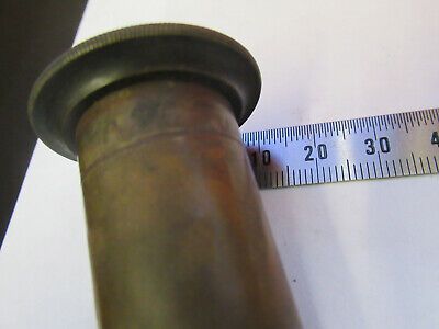 ANTIQUE BRASS RARE EYEPIECE OCULAR OPTICS MICROSCOPE PART AS PICTURED &8Y-A-47