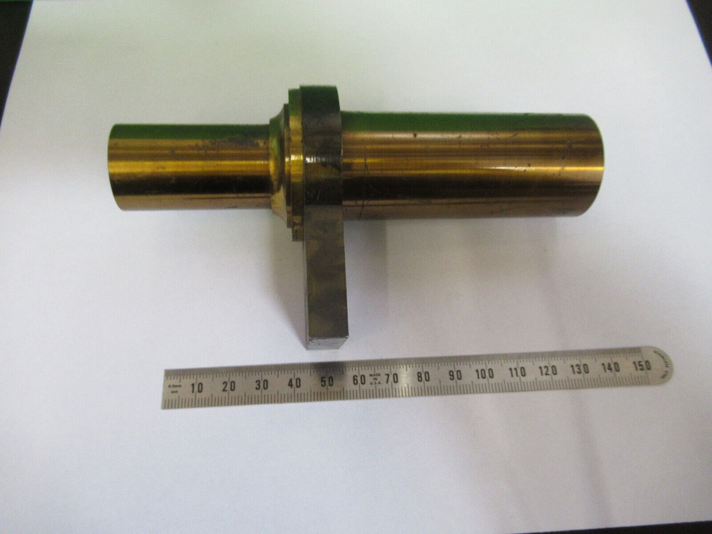 ANTIQUE BRASS TUBUS FRAME UNKNOWN COLLIMATOR SCOPE PART AS PICTURED Z6-A-16