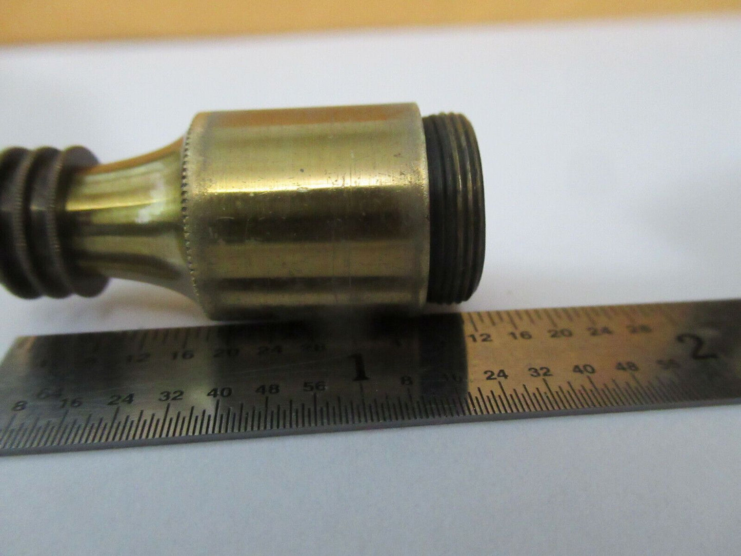 ANTIQUE BRASS circa 1890's BECK OBJECTIVE LENS OPTICS MICROSCOPE PART &F4-A-12