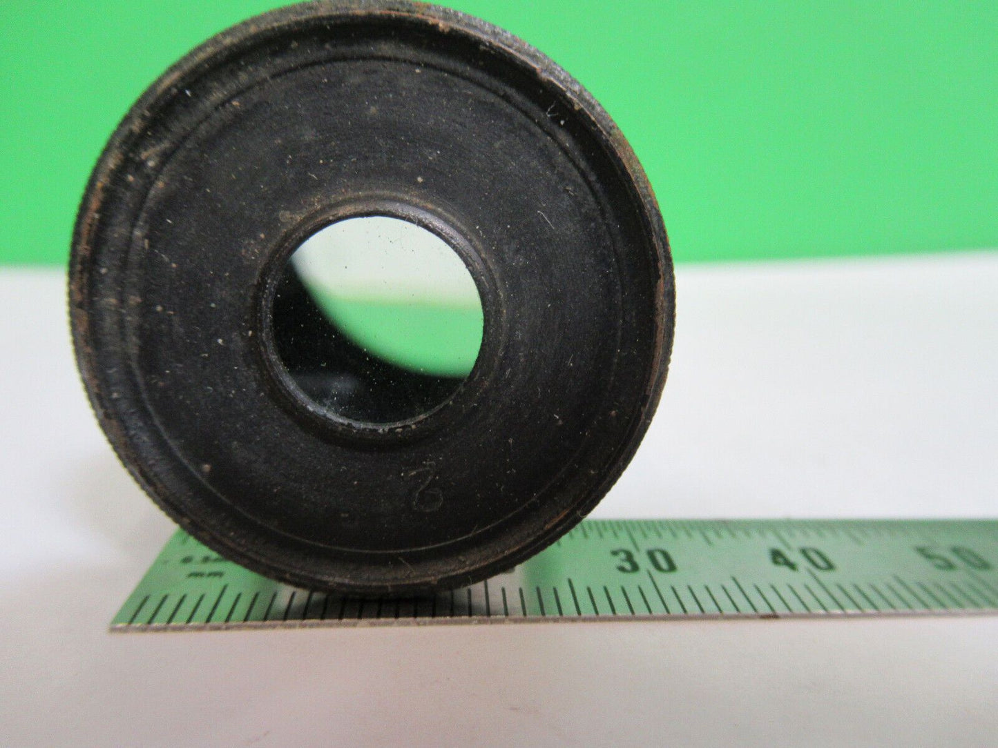 ANTIQUE BAUSCH LOMB LENS EYEPIECE MICROSCOPE PART AS PICTURED G7-A-35